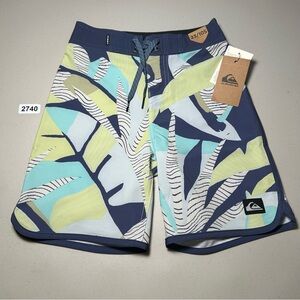 Quicksilver Board Short 23/10S Coronet Blue Scallop Fit New